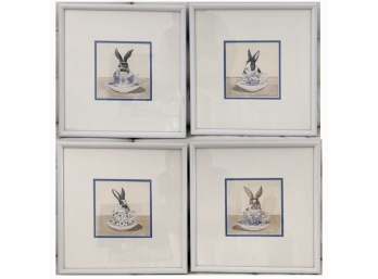 Set Of 4 Adorable Bunny Prints