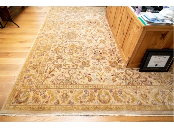 100% Hand Knotted Wool Carpet, Made In India, 8' 6' X 11' 6'