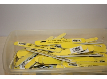 120  New TRIM C871BU Professional Yellow Salon Board-240 Grit Nail Files