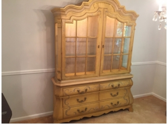 Drexel Heritage Rapport Mimosa Yellow Bombay China Cabinet