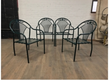 Four Vintage Stacking Side Chairs - Retail  $600