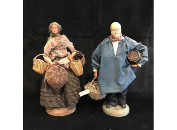 2 French Country Dolls