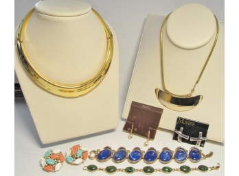 Vintage Designer Jewelry Lot (Napier, Monet, Trifari And Krementz)