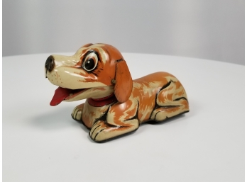Vintage 1960's Barky Tin Toy Friction Dog