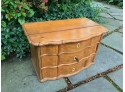 Miniature Three Drawer Serpentine Front Commode