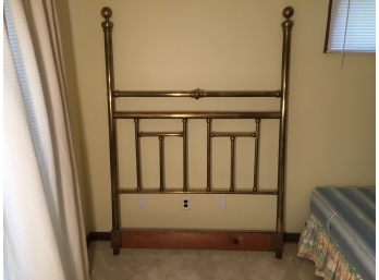 Antique Brass Double Bed Headboard