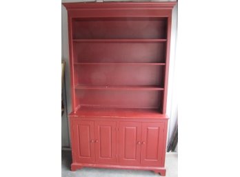 Solid Pine Painted 2 Pc Hutch