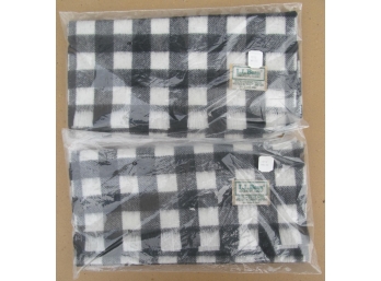 Pair Of LL Bean Wool Scarfs New In Unopened Package