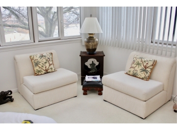 Set Of 2 Lambert Furniture Light Beige Lounge Chairs