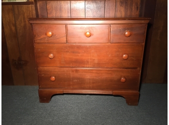 Hardwood Chest Of Five Drawers