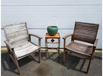 2 Vintage Rockport Teak Chairs