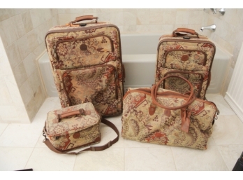 Four Piece Tapestry Luggage Set By Ricardo