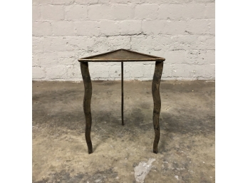 Hand-Forged Brutalist Style Drink Drop Or Side Table