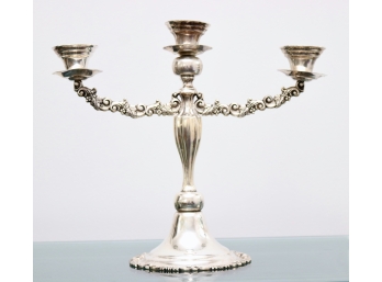 Large STERLING SILVER Candelabra With Marking And Tested 42.23 Ozt Not Weighted