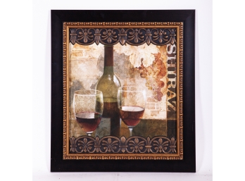 Wine Themed Decorative Art 'Shiraz'