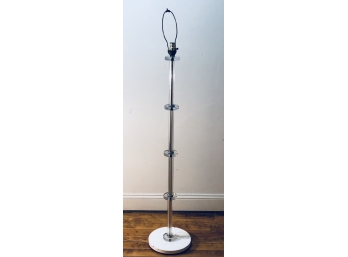 Mid Century Lucite Floor Lamp With Metal Base (no Shade Included)