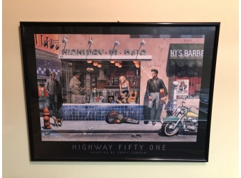 Collectible Elvis Poster Highway 51 By Chris Consani