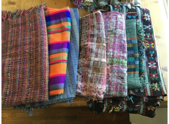 Group Of Seven Blankets, Throws And Shawls