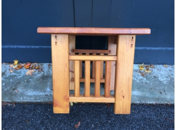 Mission Style Pine End Table