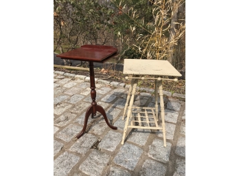 Vintage Plant Stand And Lectern Table