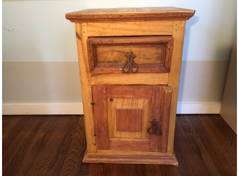 Rustic Pine Single Drawer End Table
