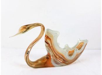 Vintage Murano Glass Swan Centerpiece