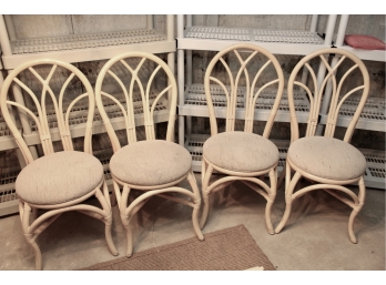 Four  Bamboo Style Chairs