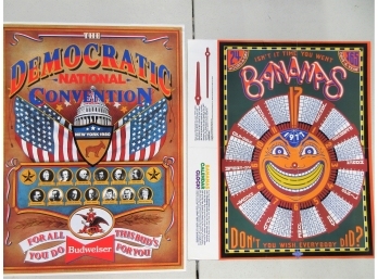 1977 Bananas Calendar Clock With 1980 Convention Poster