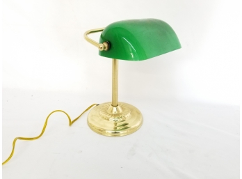 Green Glass Desk Lamp