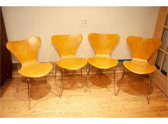 Set Of Four Modern Chairs