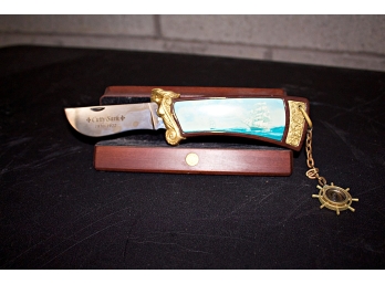 Nautical Themed Presentation Knife & Stand