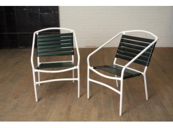 Two Brown Jordan Stacking Chairs -Retail $300
