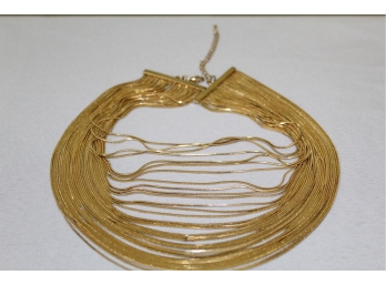 Multi-strand Gold-tone Necklace