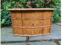 Miniature Three Drawer Serpentine Front Commode