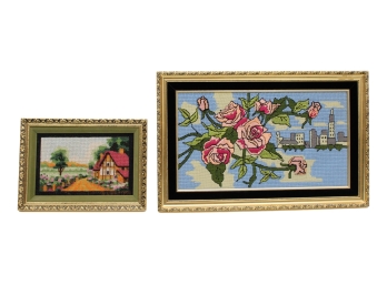 Beaded Embroidery Needlepoint Pictures