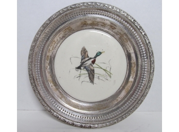 Frank Whiting Sterling Silver Mallard Duck Plate