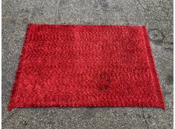 Vintage Red Shag Carpet