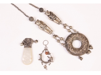 Collection Of Ethnic Sterling Silver Jewelry
