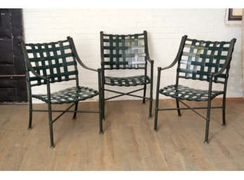 Three Vintage Brown Jordan Chairs - Retail $300