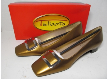 NIB Talbot Shoes Bronze Leather Crickets - Size 7 1/2