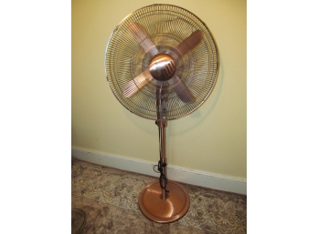 Copper Color Oscillating Floor Fan