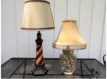 Two Beach Theme Lamps