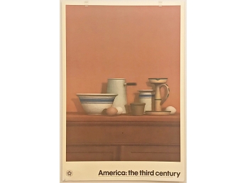 America; The Third Century Poster Titled Still Life With Eggs, Candlesticks & Bowl By William Bailey