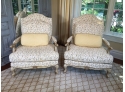 Stunning Louis XV French Armchair - HIGHLAND HOUSE - Custom Upholstery & Pillows - Paid $2,675 Each - 2 Of 2