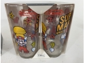 Vintage 1989 Nintendo New In Box Super Mario 2 Glasses By Libby Glass 8 Total