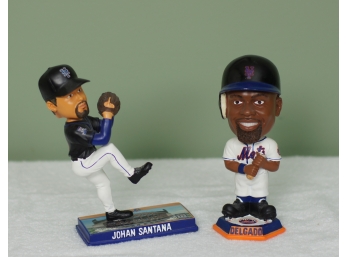 (2) MLB Bobbleheads Johan Santana  And Carlos Delgado