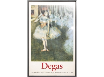 Framed Degas Poster