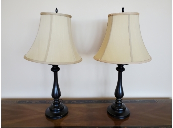 Lovely Pair Of Traditional Lamps