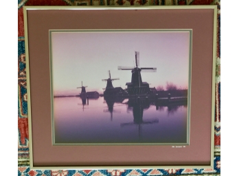 Photograpy Of Windmills Signed Joe Beusrill '86