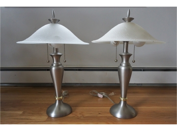 Metal Based Glass Shade Lamps